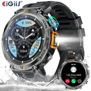 Military Smartwatch with Bluetooth Calling